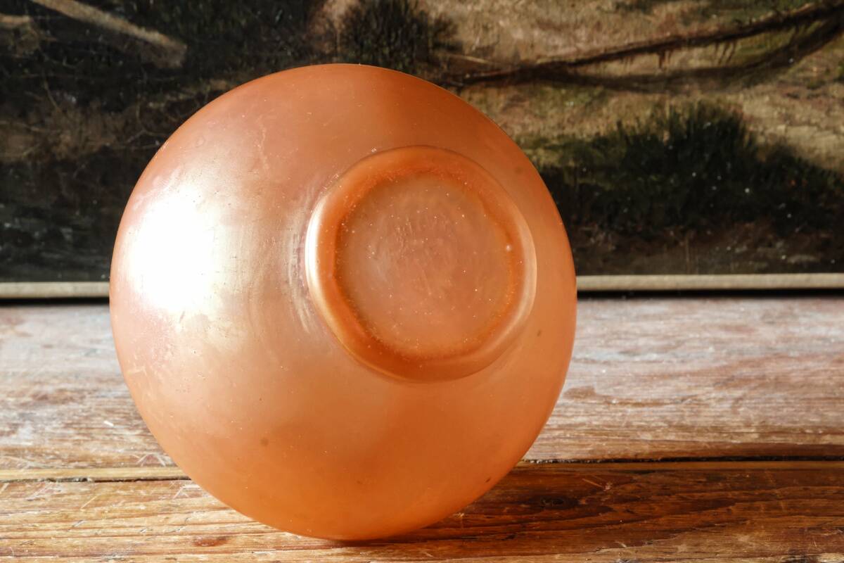 Art Deco enamelled blown glass vase