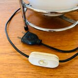 Chrome metal tripod lamp