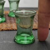 Lot of five glasses with liqueur '50s