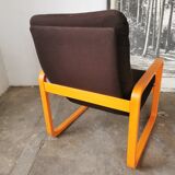 Fauteuil en bois courbé Wilkhahn 1980