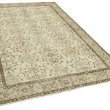 Hand-knotted one-of-a-kind turkish beige rug 172 cm x 263 cm