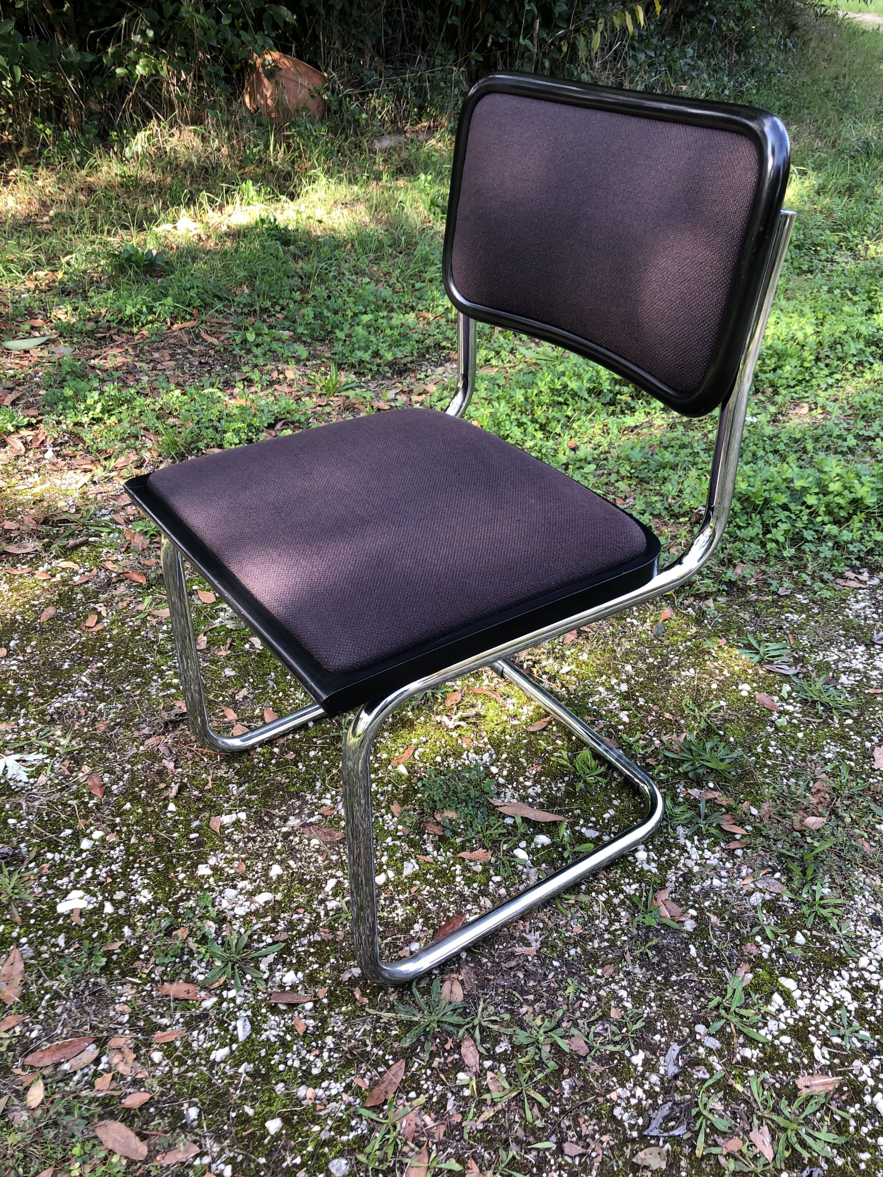 Pair of chairs Cesca B32 Marcel Breuer Italian reissues 90