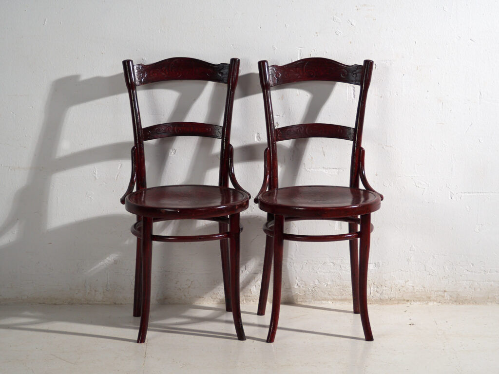 Set of 4 antique bentwood Thonet chairs – Central Europe, circa 1900