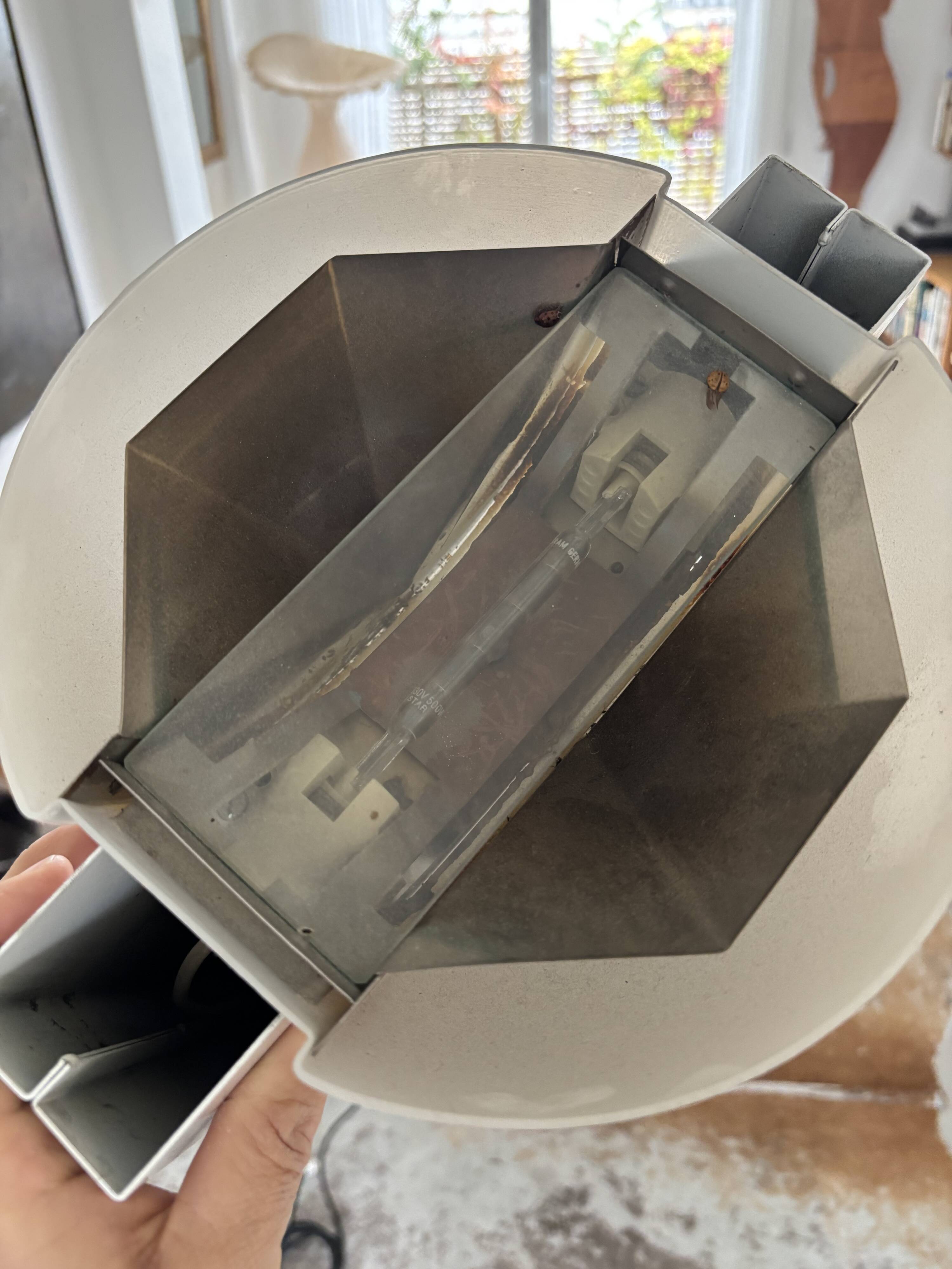 Sculptural floor lamp, 1980