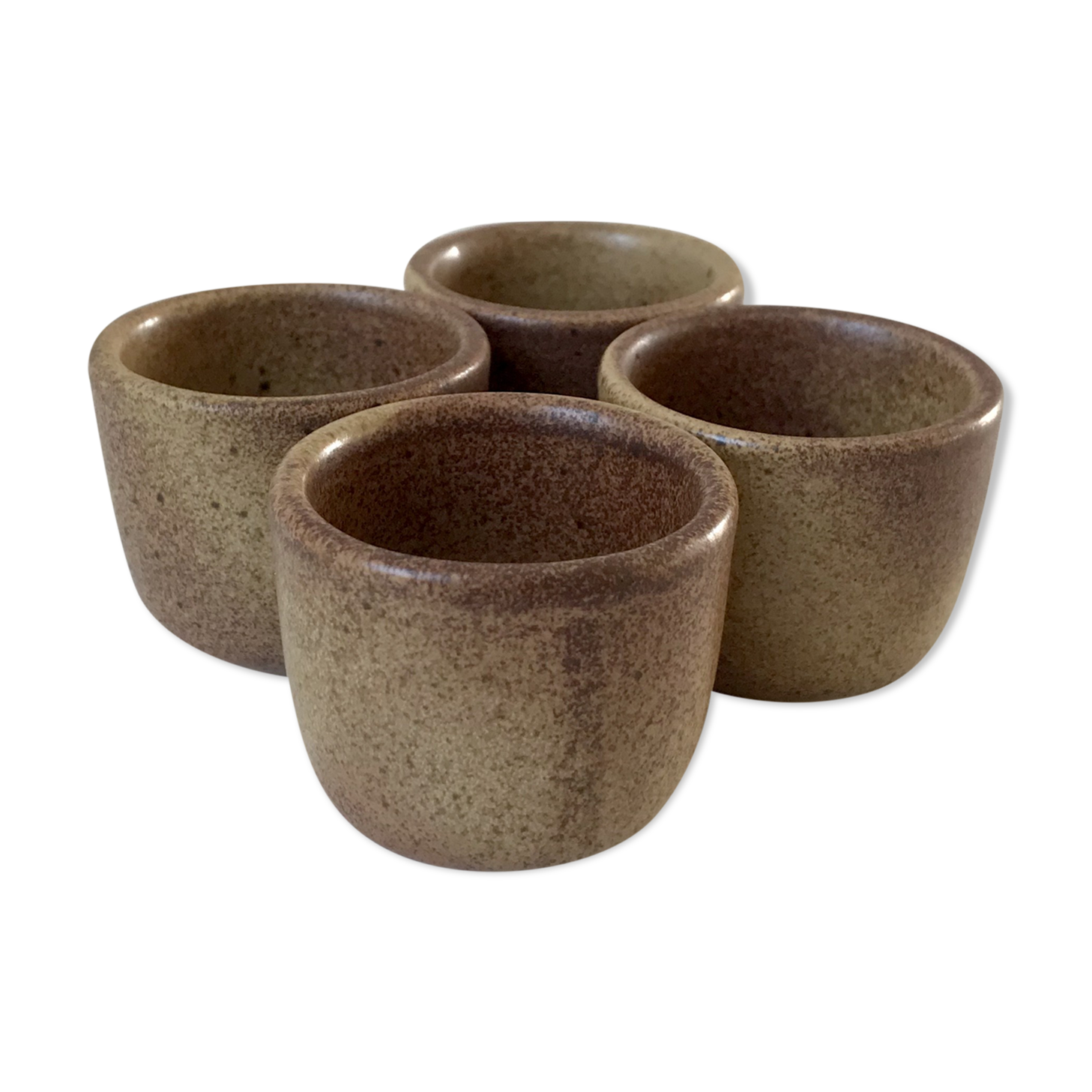 Lot de 4 coquetiers en grès