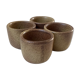 Lot de 4 coquetiers en grès