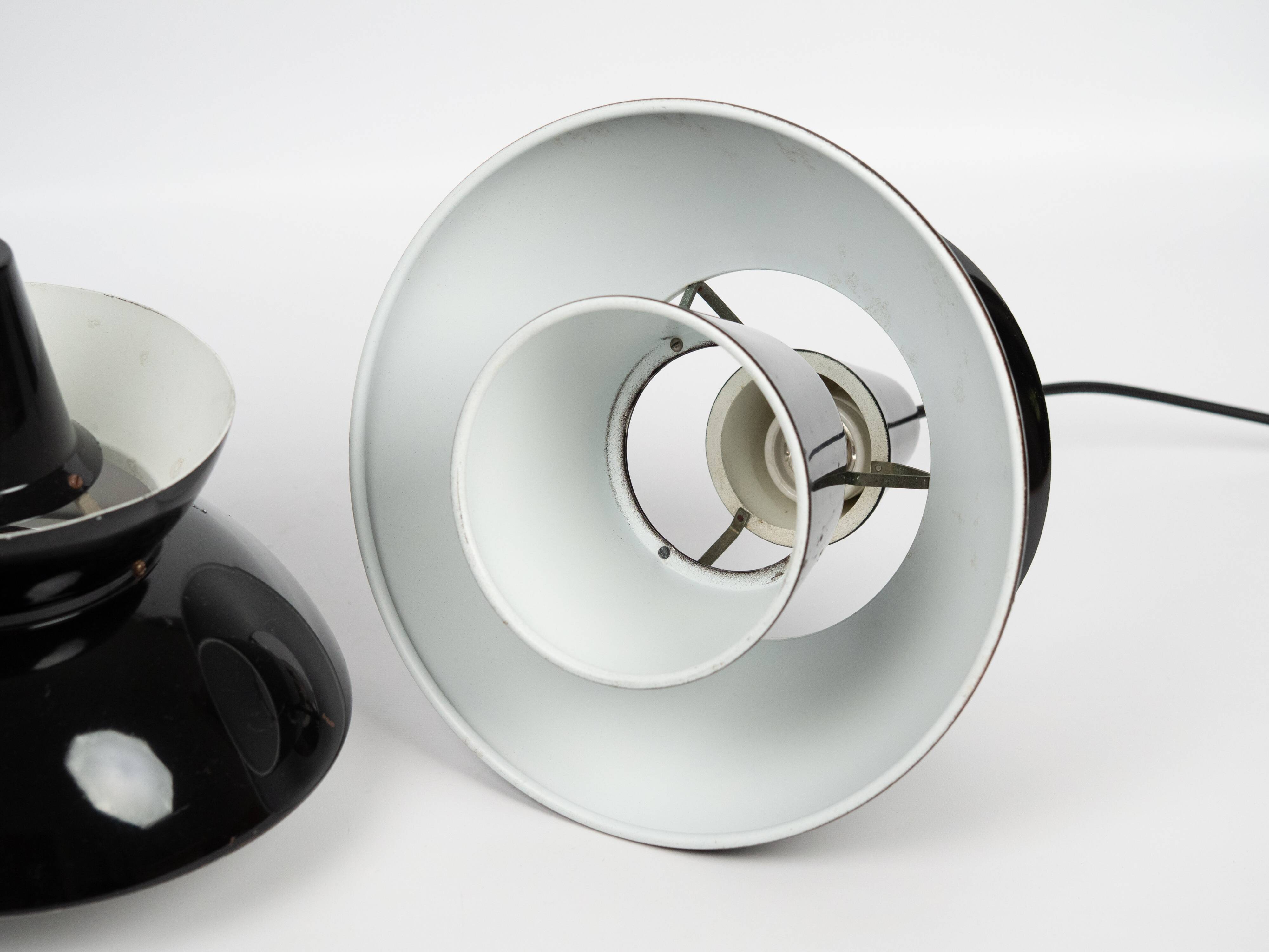 Pair of 2 Danish vintage Doo Wop lamps by Henning Klok, Louis Poulsen, 1950