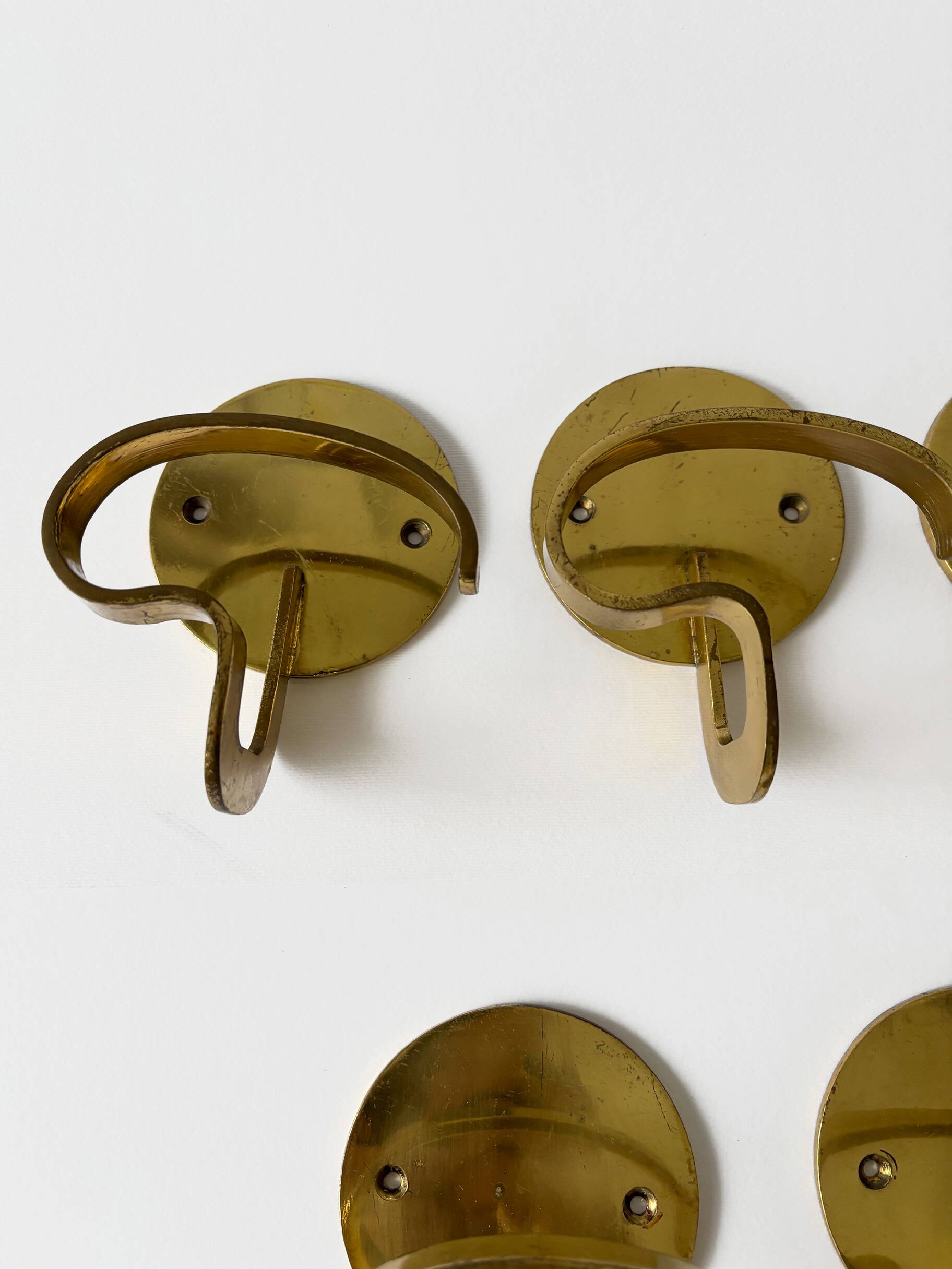 Luigi Caccia Dominioni Azucena brass wall coat hanger
