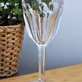 Pair of Baccarat crystal water glasses model Compiègne