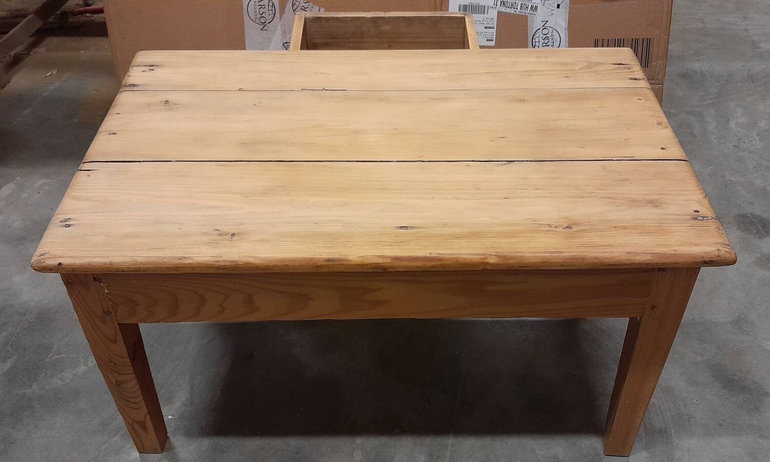 Antique patinated coffee table