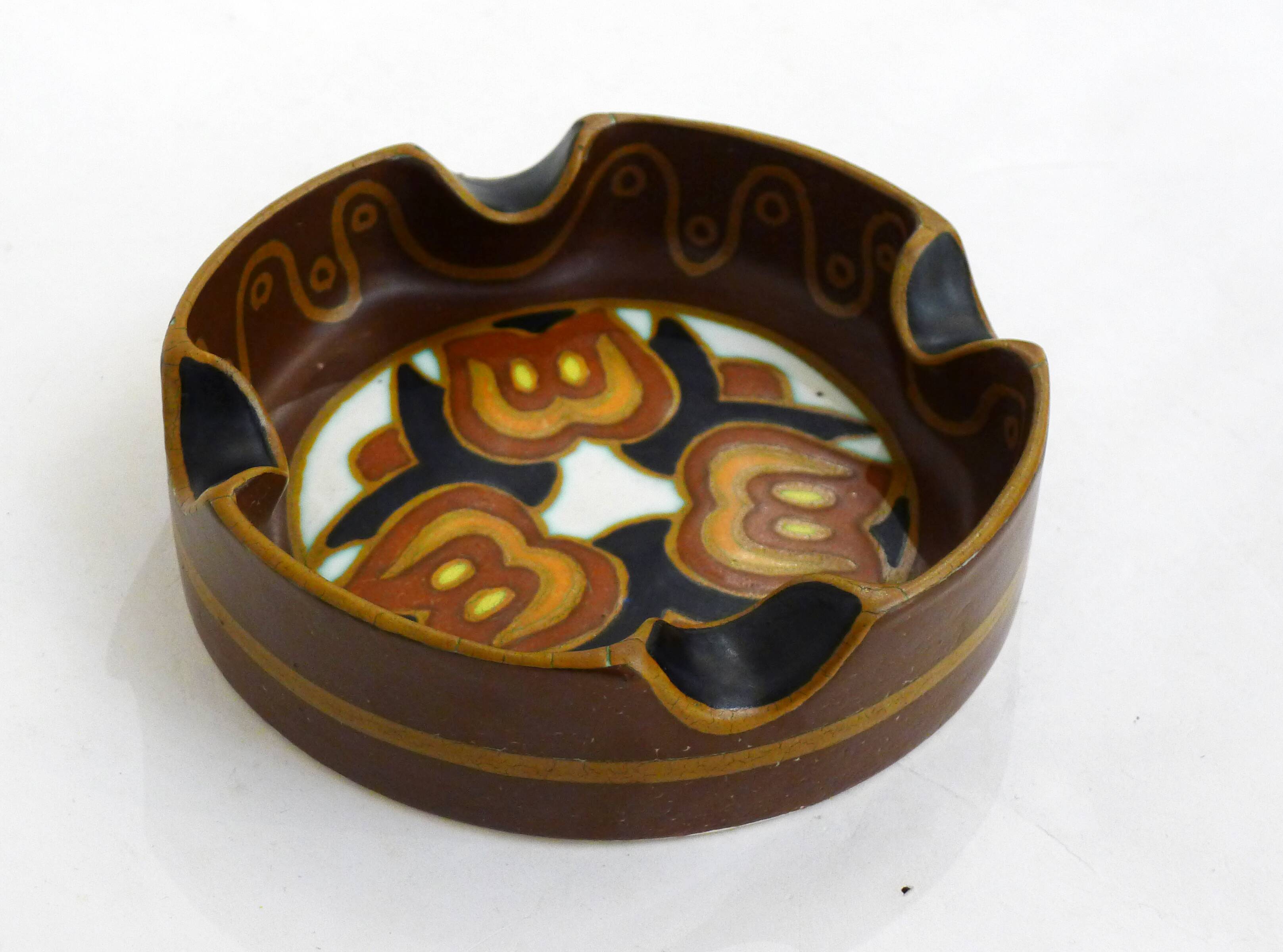 Boch Keramis Art Deco Ashtray
