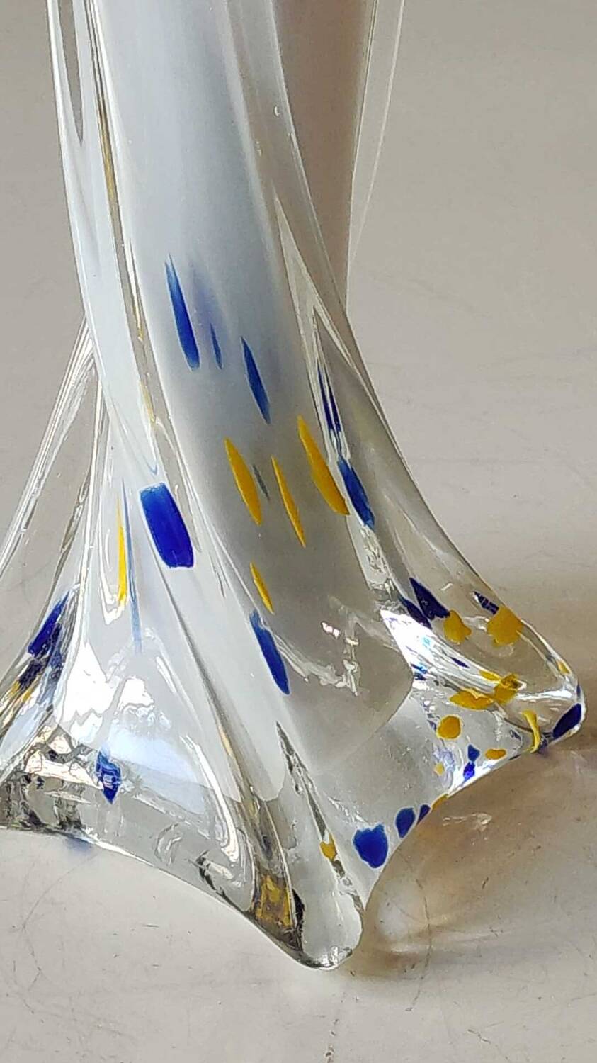 Jack in the Pulpit/Murano Soliflore Vase. Blown glass. Height 19 cm
