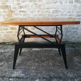 Modular teak coffee table Albert Ducrot