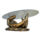 Coffee table, Hollywood Regency, 1980