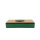 Green glass Jewelry Box, Italy 1980s