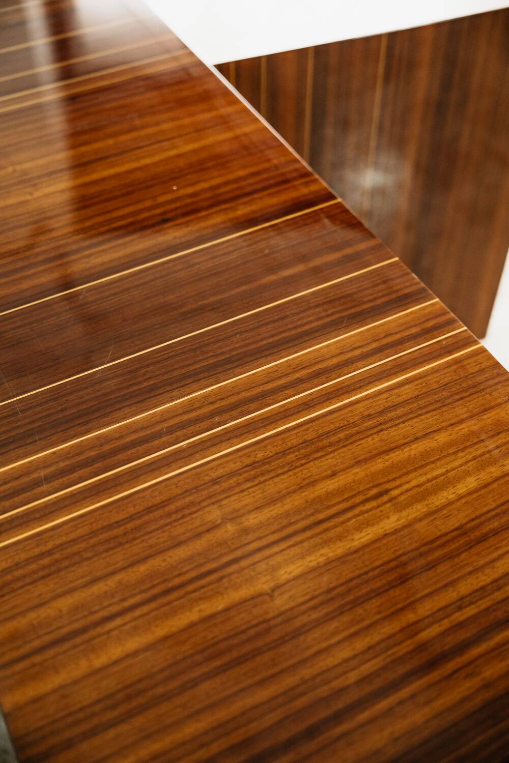 Credenza In Palissandro Monumentale Zebrawood Lacquered Mid-Century De