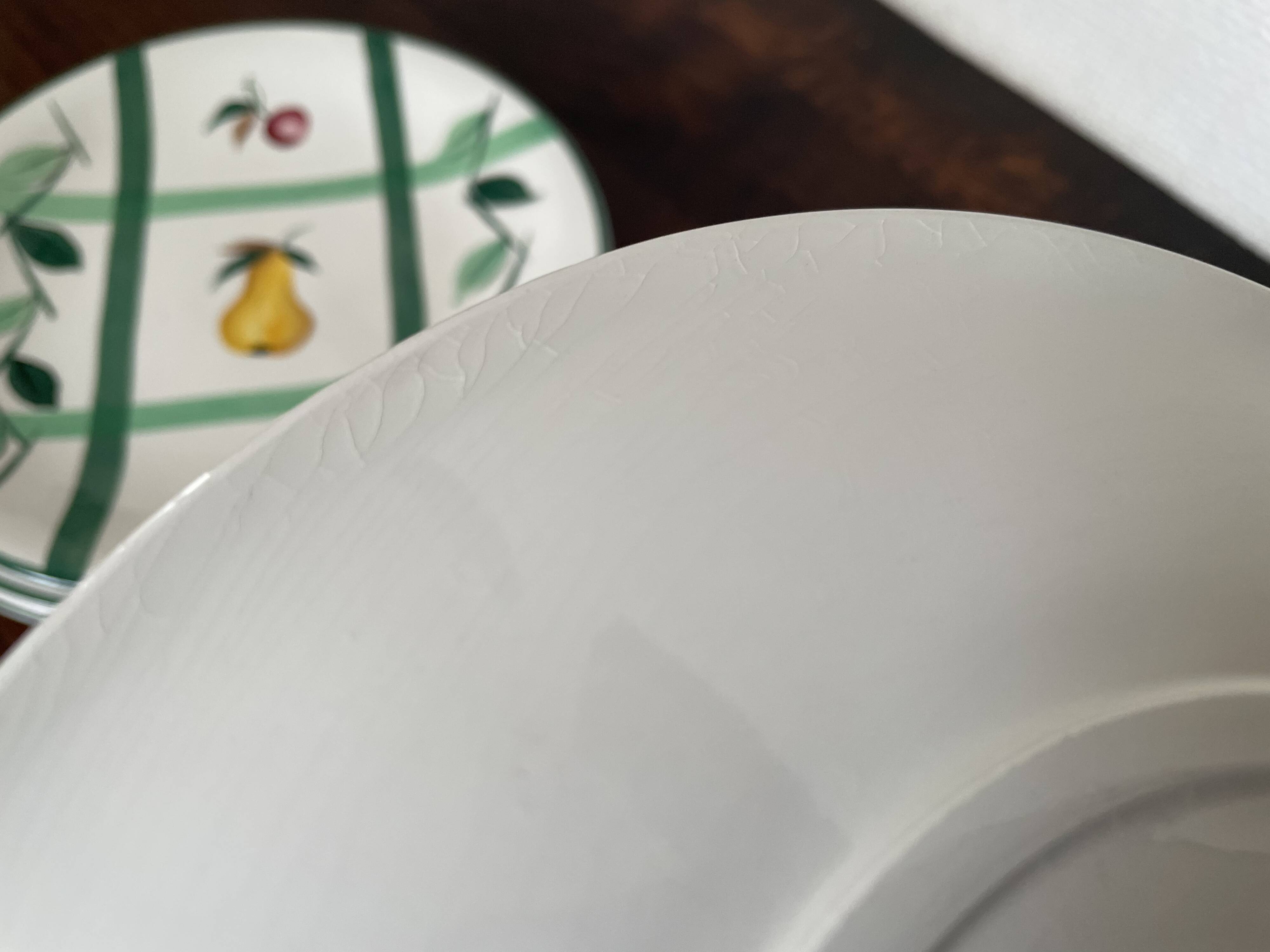 Longchamp dessert plates and oval dish