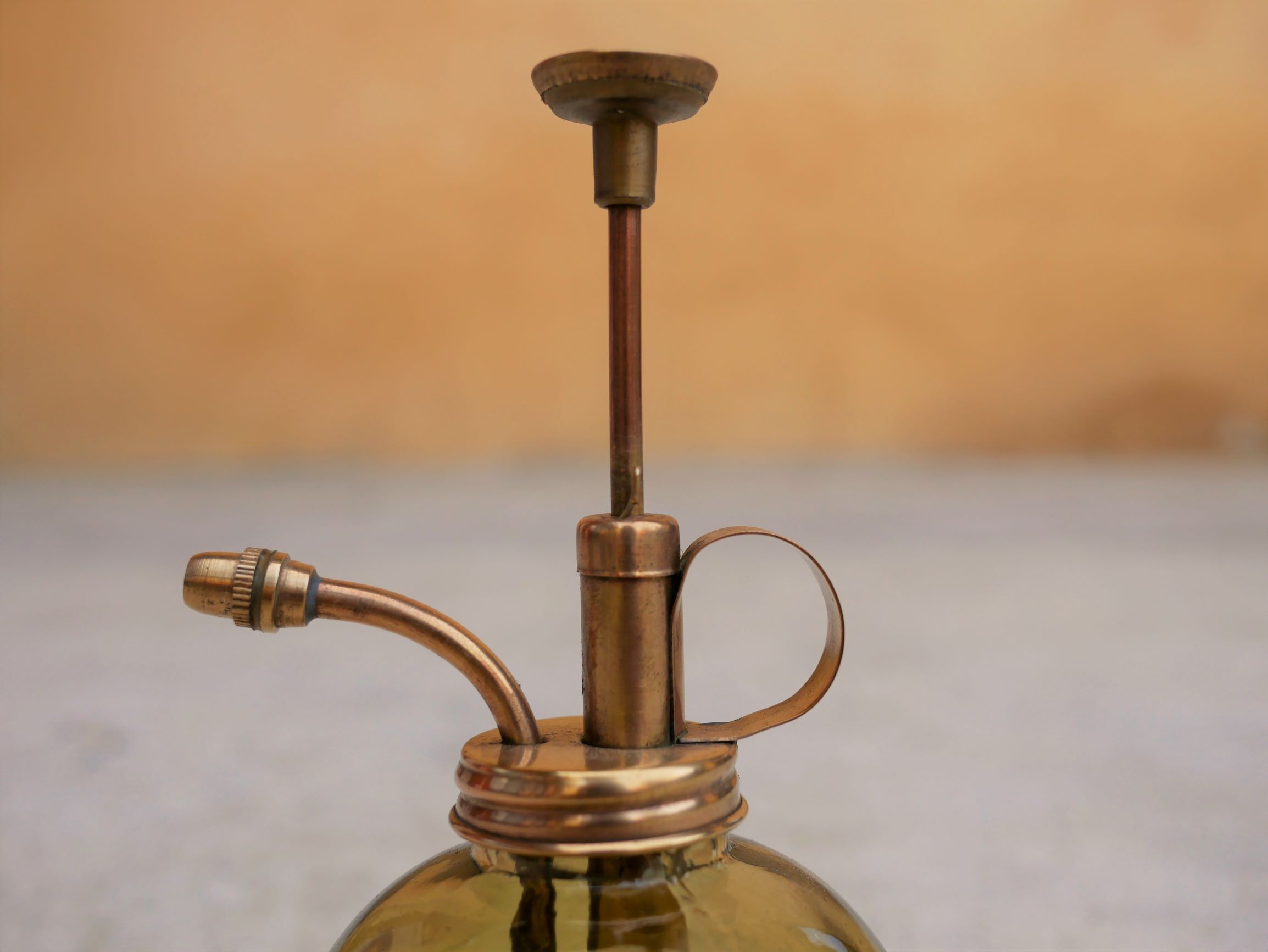 Vintage glass and brass spray