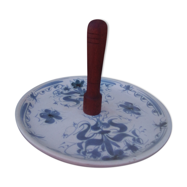 Plateau à gâteaux en faïence de Quimper Keraluc diam 27 cm