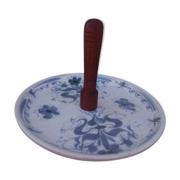Plateau à gâteaux en faïence de Quimper Keraluc diam 27 cm