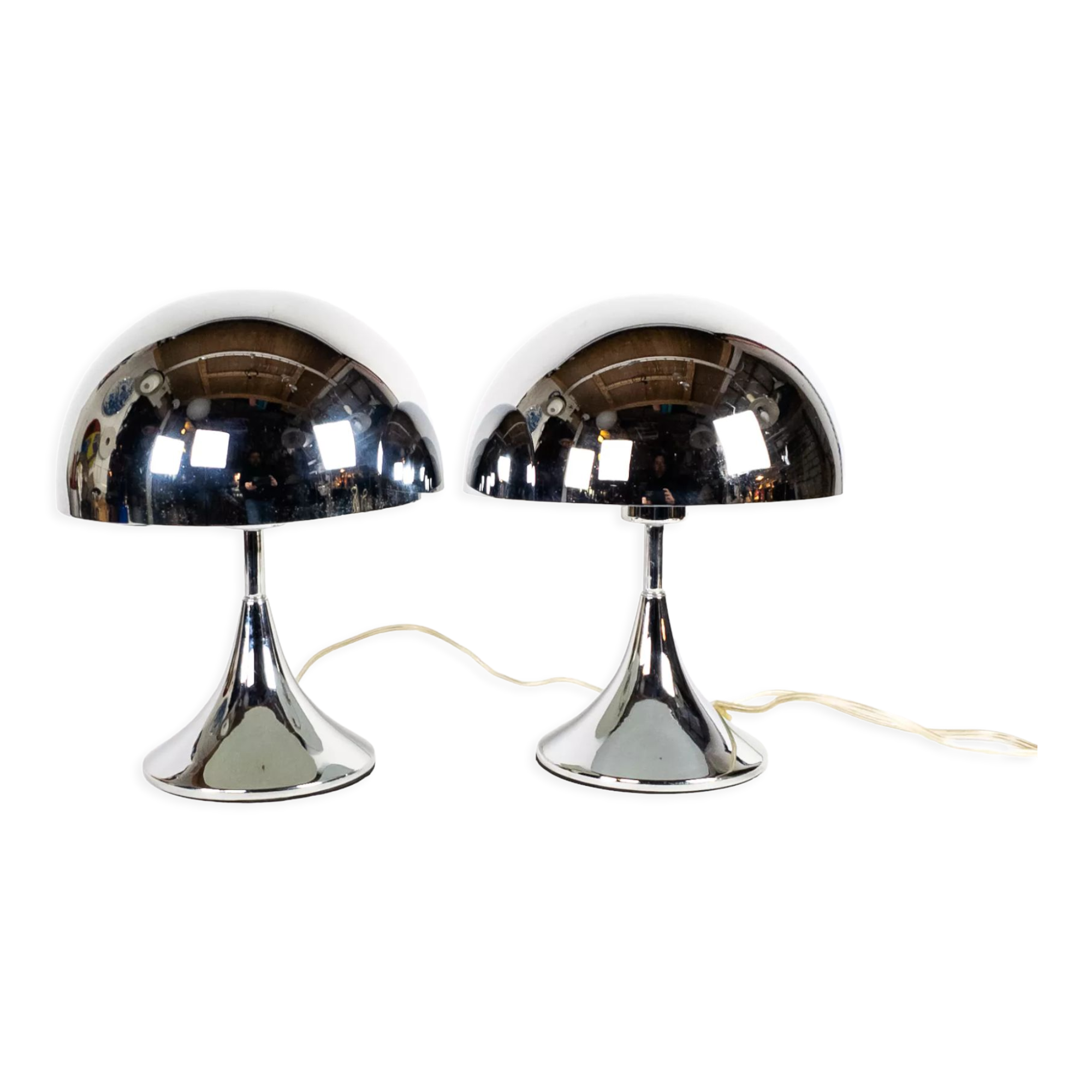 Lampes champignon space Age, Willemse lighting 1980