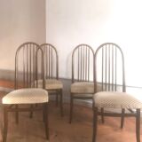 4 chaises bois Baumann modèle Éden vintage