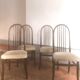 4 vintage Baumann Eden model wooden chairs