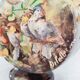 Vase with three birds in relief signed Delattre