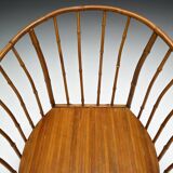 Rustic Wabi Sabi Bamboo Armchairs, France, 1970s