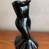 Black bustier vase