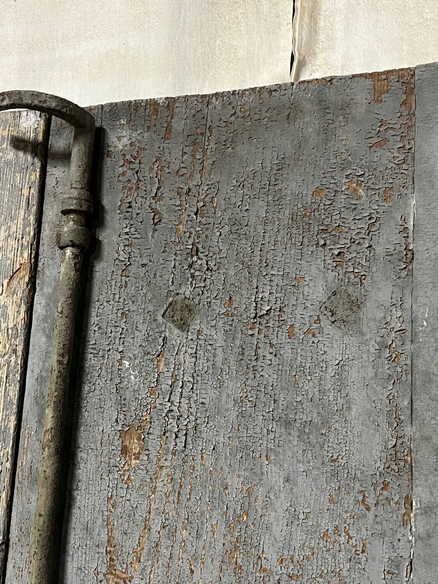 Pair of old shutters