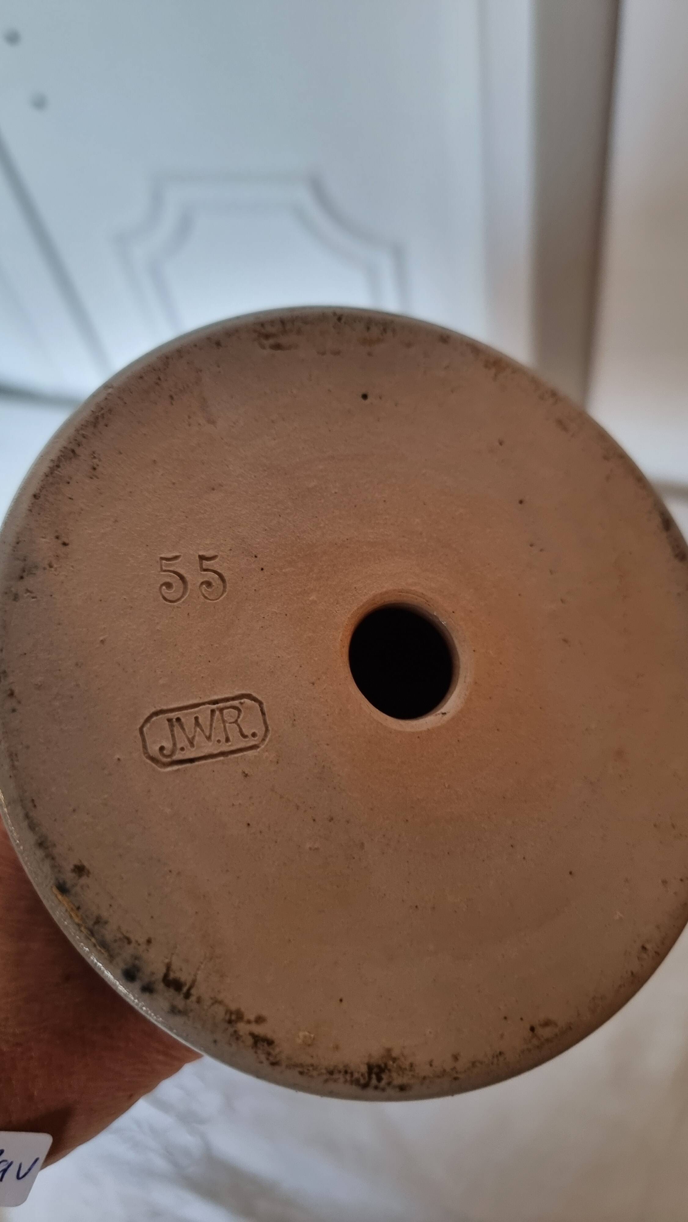 salt-glazed stoneware jug in German style, made by the prestigious house