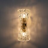 Pair of Art Decò Style Murano Glass and Brass Sconces