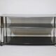True vintage roll phono chest of drawers sideboard glass shelf 80s
