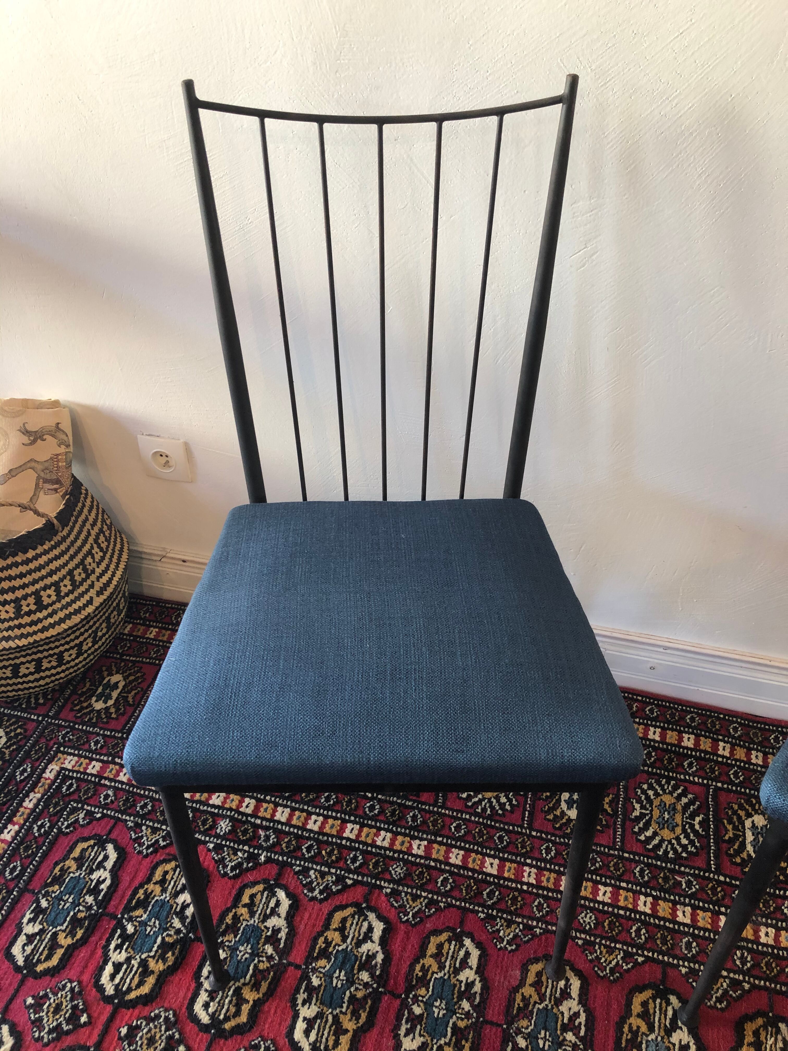 Duo of chairs Colette Gueden 50s