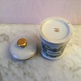 Set of two porcelain apothecary jars