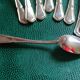 12 Coffee spoon in silver metal. Art Deco.