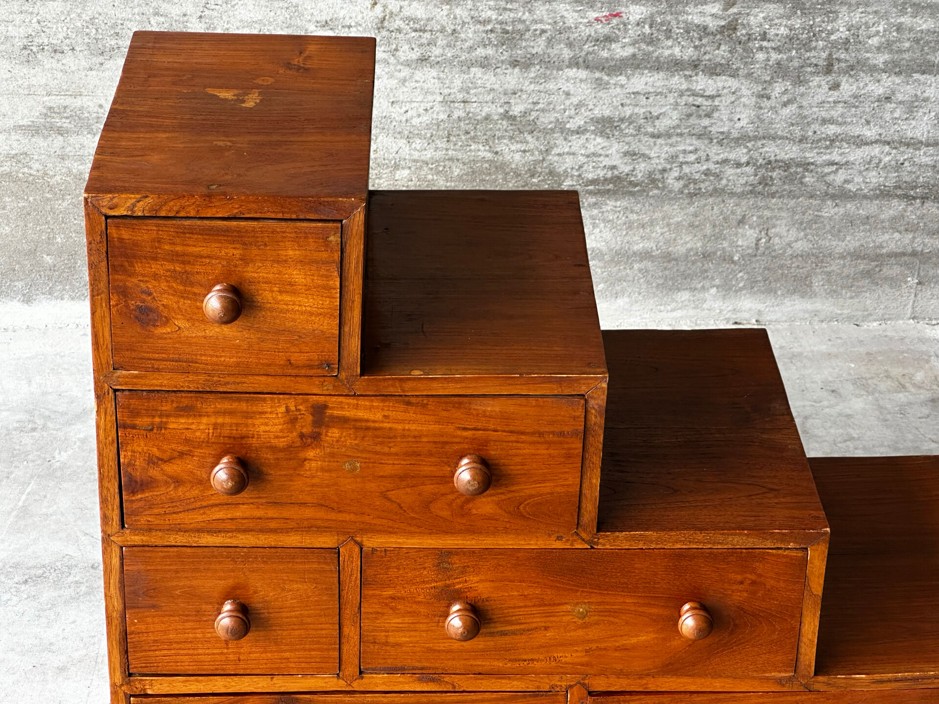 Mid-Century Japanese staircase furniture in solid wood