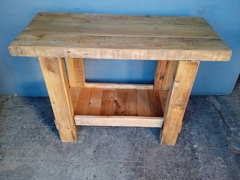 Workbench 120cm old solid wood