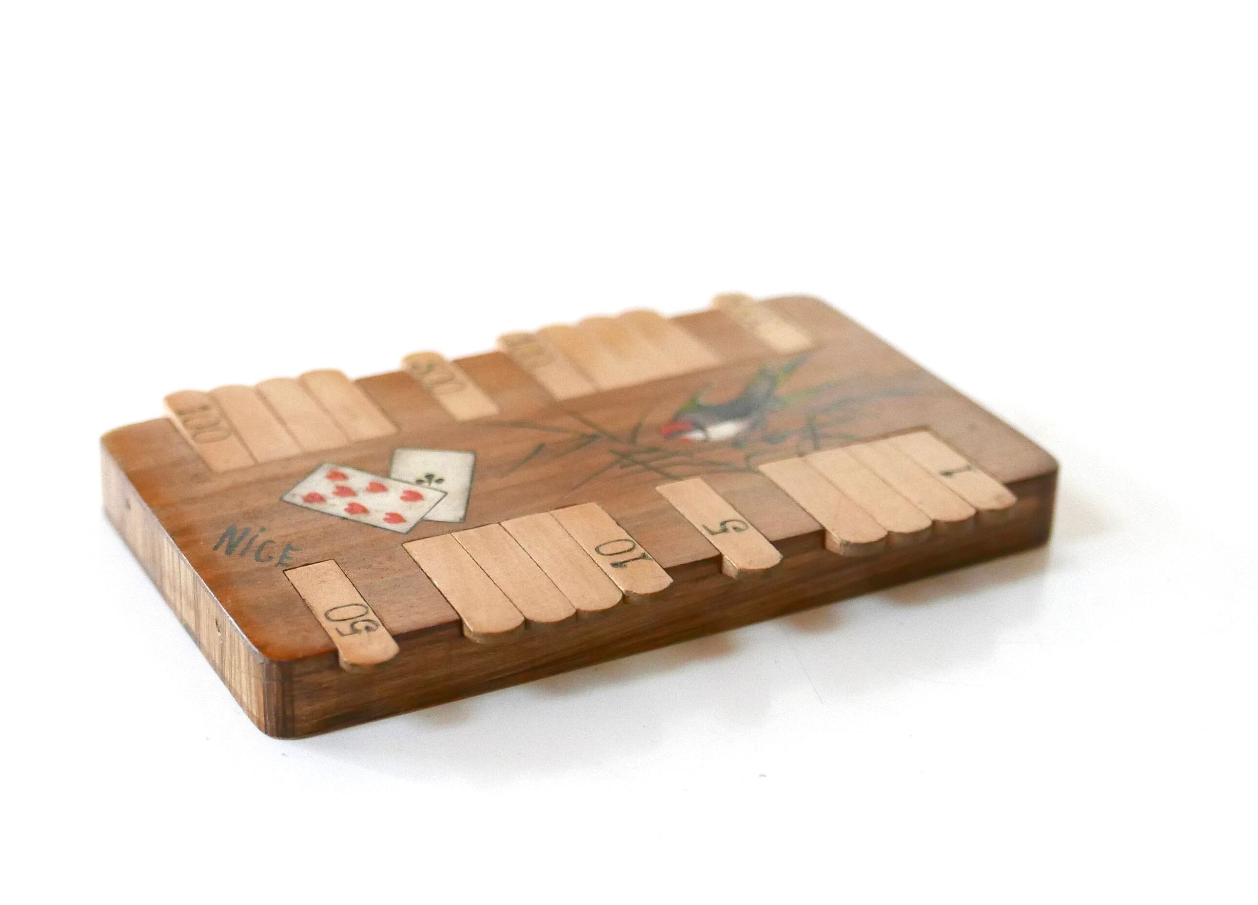 Compteur de points en bois, années 50