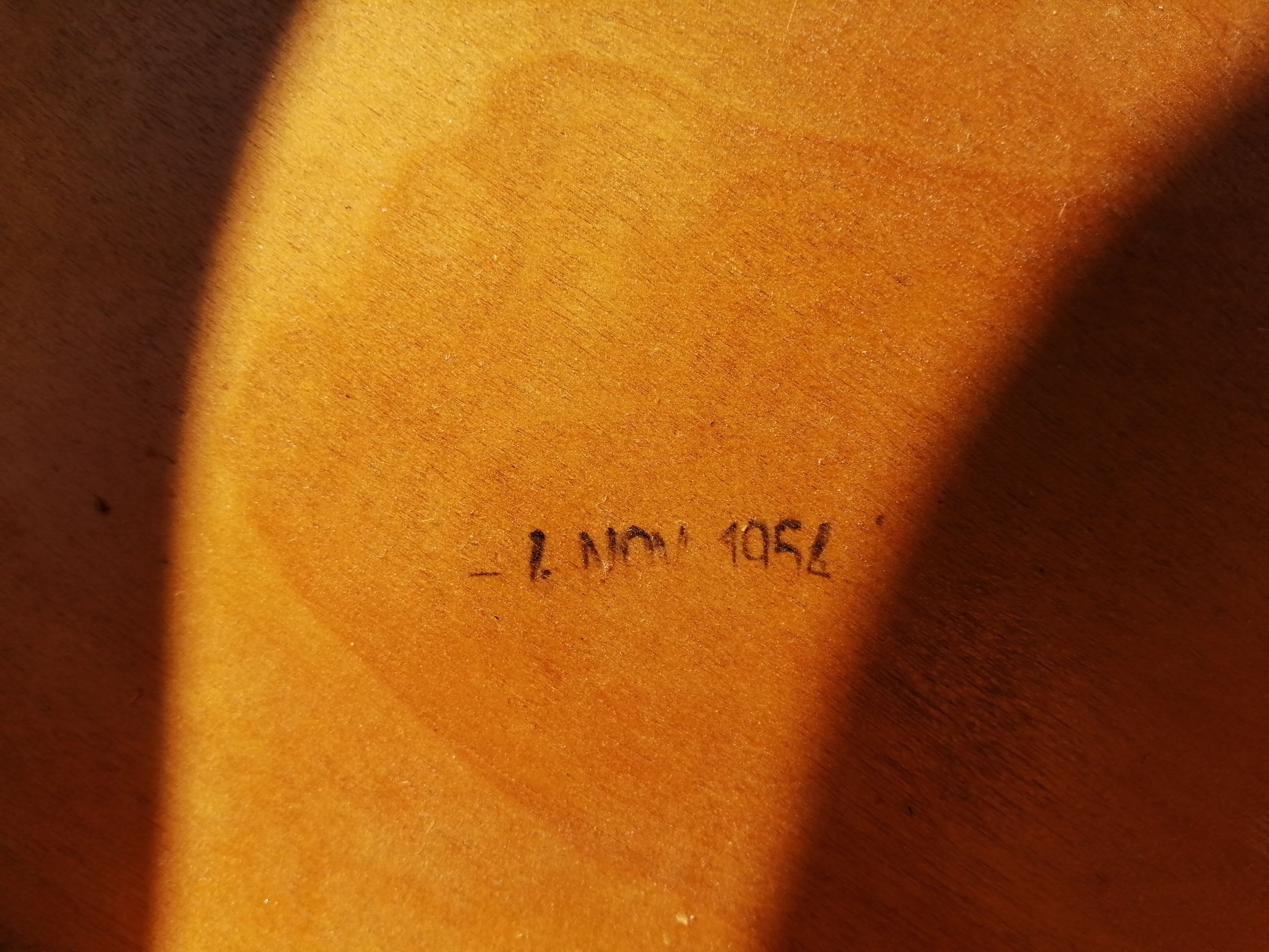 Series of 3 chairs bistrot bauhmann - vintage