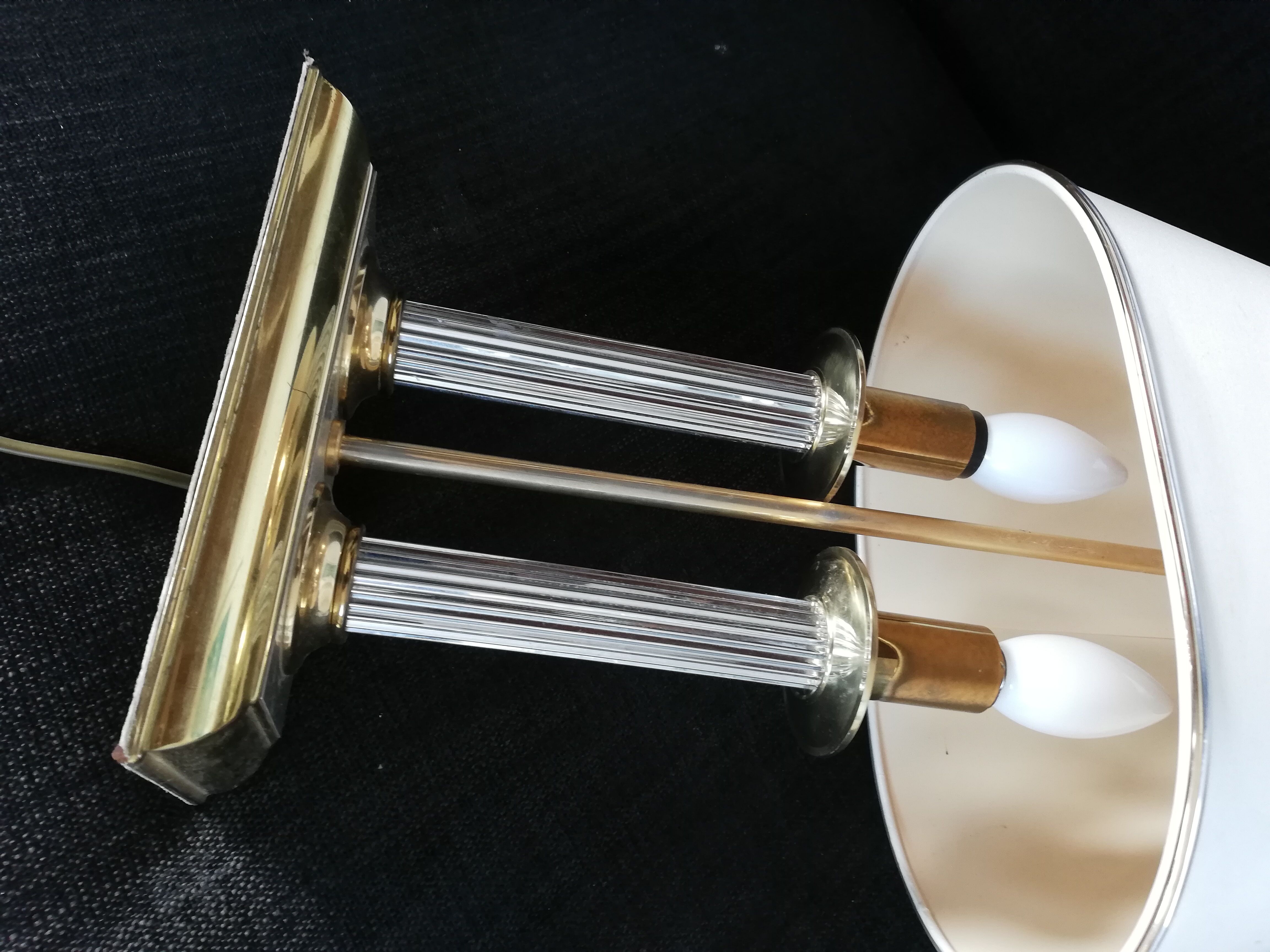 Bouillotte lamp 2 fires empire style