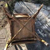 Pair of rattan chairs 60s