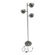 3-globe chrome floor lamp