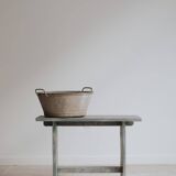 Small gray oak bench