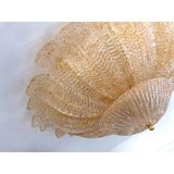 Murano Style Glass Sputnik Chandelier Flush Mounts - a Pair