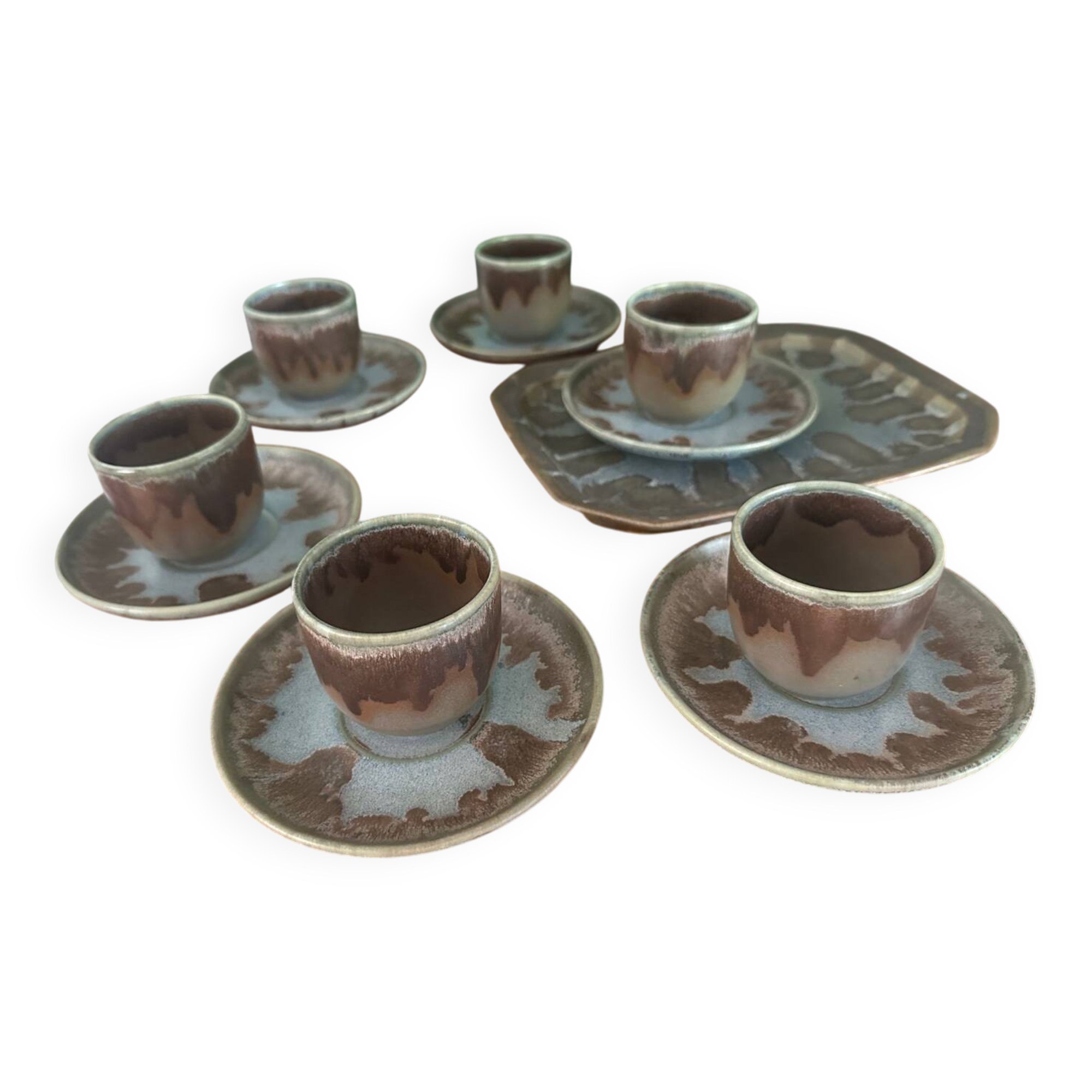 Vintage Denbac stoneware coffee set