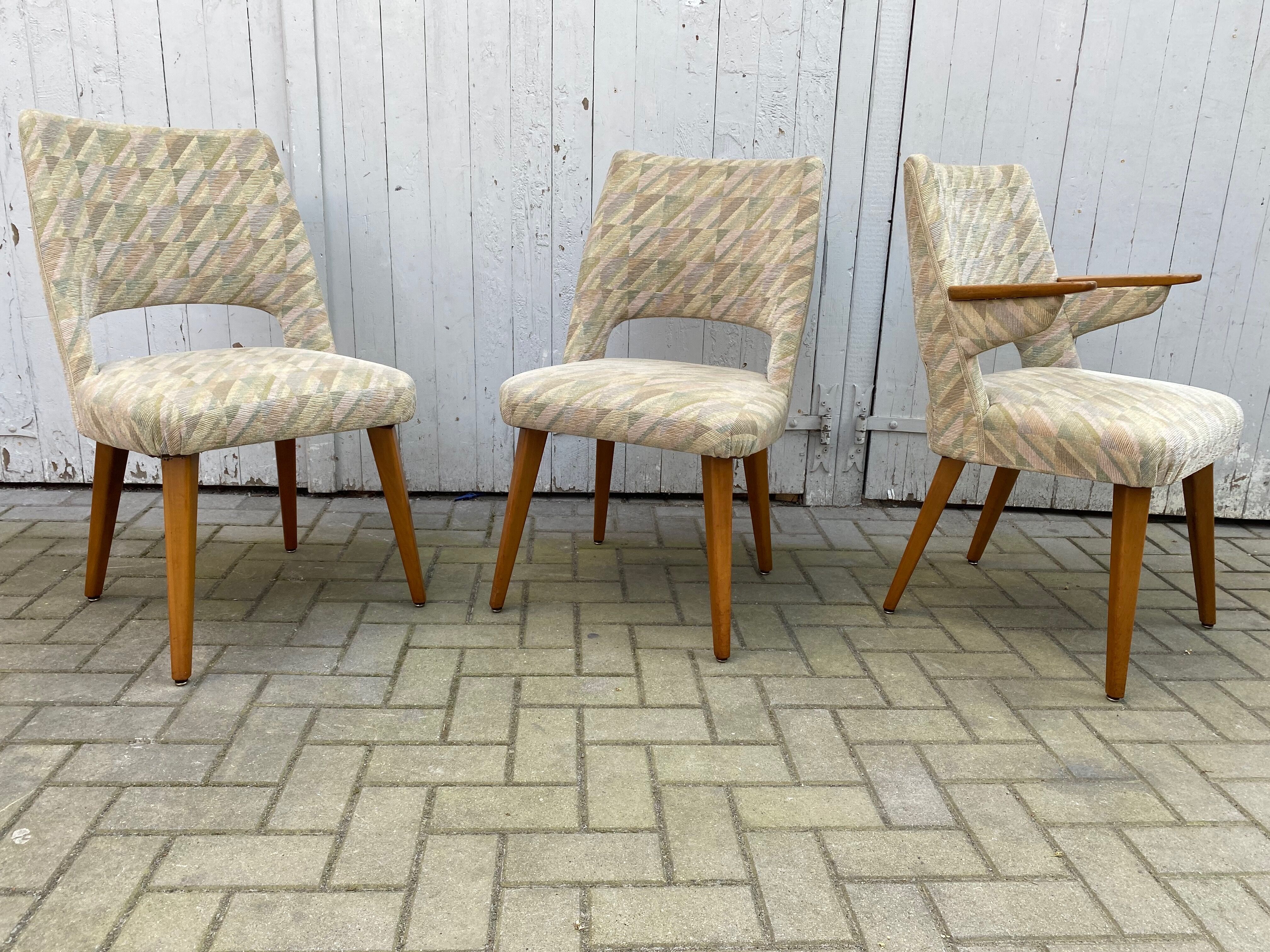 Set of 3 chairs G- Möbel Sweden in teak 1960s