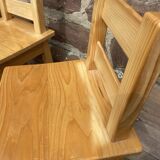 3 scandinavian design bar stools vintage pine