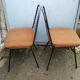 Pair of Jean-Louis Bonnant chairs, "My Uncle" Jacques Tati
